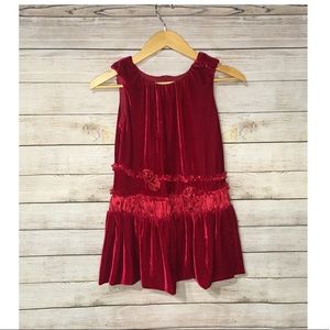 Isabella & Chloe Red Velvet Dress